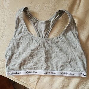 Calvin Klein Heather Gray Sports Bra